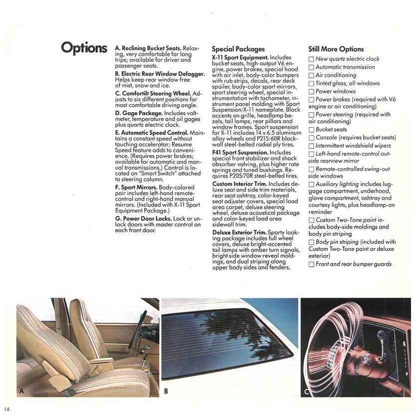 1982 Chev Citation Brochure Page 9